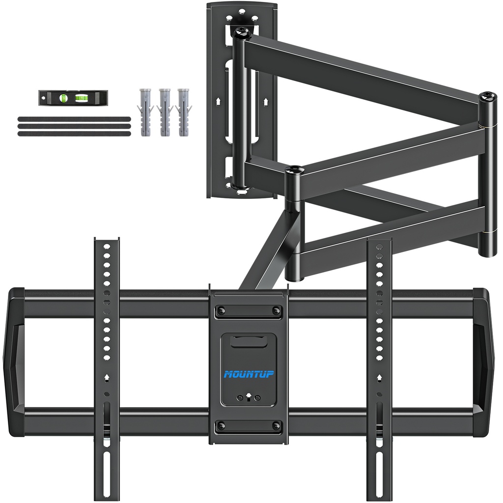 MOUNTUP 962mm Langarm TV Wandhalterung für 42–75 Zoll bis zu 45kg, Schwenkbare Neigbare Wandhalterung Fernseher, Extra Langer Reach Fernseher Halterung, Max VESA 600 x 400mm, EU0047-L