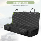 Smatto Dog Car Seat Cover for Trucks, Heavy Duty Rear Bench Cover for Ford F150/Chevrolet Silverado 1500/Ram 1500/GMC Sierra 1500, Waterproof Nonslip Pet Back Seat Cover for Dogs