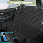 Smatto Dog Car Seat Cover for Trucks, Heavy Duty Rear Bench Cover for Ford F150/Chevrolet Silverado 1500/Ram 1500/GMC Sierra 1500, Waterproof Nonslip Pet Back Seat Cover for Dogs