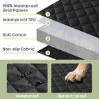 Smatto Dog Car Seat Cover for Trucks, Heavy Duty Rear Bench Cover for Ford F150/Chevrolet Silverado 1500/Ram 1500/GMC Sierra 1500, Waterproof Nonslip Pet Back Seat Cover for Dogs